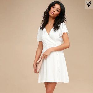 Lulu's White Wrapdress